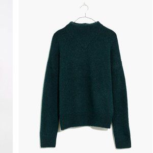 Madewell Green Dillon Mockneck Pullover Sweater XXSMALL